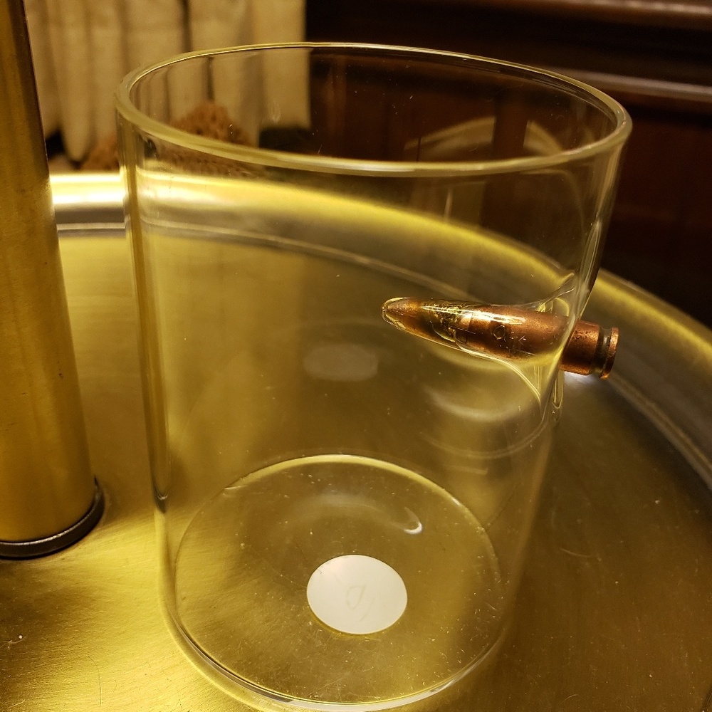 FREE SHIPPING! Bullseye Whiskey Glass